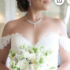 Bridal necklace rhinestone classic